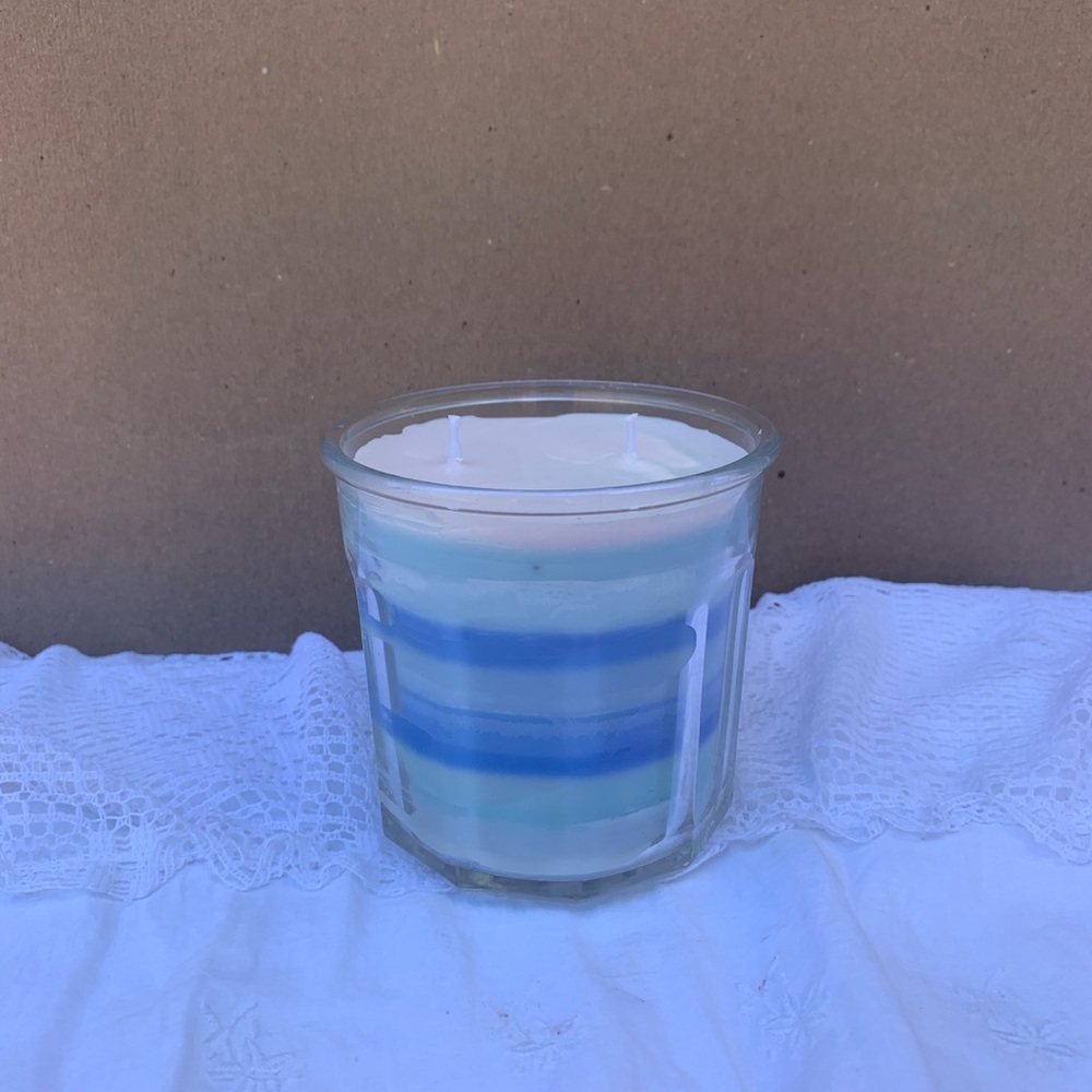 Blue lagoon candle for anxiety/stress